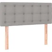 Syfax Kopfteil Hellgrau 100x5x78/88 cm Stoff