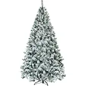 Northix Künstlicher Weihnachtsbaum, 225cm, beschneit, Metallständer
