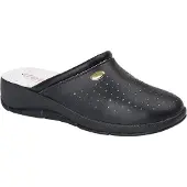 Dek - Damen Clogs, Leder DF2518 (41,5 EU) (Marineblau)
