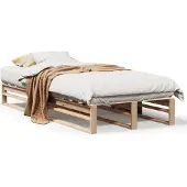 Syfax Massivholzbett ohne Matratze 90x190 cm Kiefernholz