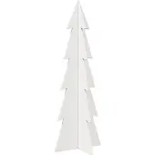 Syfax Weihnachtsbaum zum Schmücken Weiß 112 cm Massivholz Kiefer
