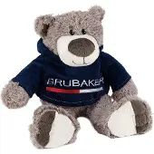 Ed Brubaker Teddybär Plüschbär Kuschelbär 30 cm mit Nicki Hoodie