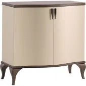 AEA Wohnzimmer Set Wohnwand 2tlg Set Kommode Anrichte Vitrine Glas Schrank