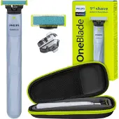 Philips OneBlade First Shave QP1324 20 Trimmer mit Reiseetui wasserdicht
