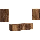 Syfax TV-Schrankset 4 pcs Altholz Holzwerkstoff