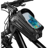 RockBros Fahrrad Rahmentasche, Lenkertasche, Handytasche, Wasserabweisend, Touchscreen 1,7L