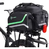 RockBros Fahrrad Gepäckträgertasche Fahrradtasche für Gepäckträger mit Regenschutz, 17-35L