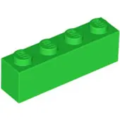 LEGO 100 Stück 3010 Stein Brick 1x4 Part Basic Steine 100 Hellgrün