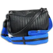 Glüxklee Kunstleder Damen Henkeltasche schwarz 28x8x24 OTD104S