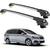 TURTLE DACHTRÄGER AIR-1 SEAT ALHAMBRA 7N 2010 - 2024 (Raised Rails) , Silber