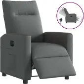 Syfax Relaxsessel Elektrisch Dunkelgrau Stoff