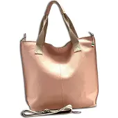 Florence Leder Tasche Schultertasche Shopper rosa OTF161A