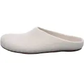 Magicfelt Wollfilz-Pantoffel, Moorschnucke, weiss, Ledersohle 17/713-4855 39