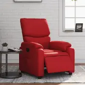 Prolenta Maison Exclusive - Relaxsessel Elektrisch Rot Kunstleder