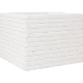 vidaXL "Winteraktion" Pflanzkübel Weiß 60x60x45,5 cm Massivholz Kiefer - Beete CC21429