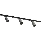 Zumaline Schienenstrahler-Set 3x GU10 1 m schwarz Tore Track 3554