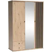 Beautysofa Drehtürenschrank mit zwei Türen und zwei Schubladen CAYA C-23, Artisan