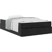 Syfax Bettgestell mit Matratze Sonstiges 2 pcs Schwarz PVC
