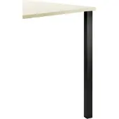 NABER 3013113 Kreta Vierkantfuß Aluminium Stützfuß, schwarz matt, H 1100 mm K...