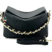 Florence Leder Tasche Umhängetasche Citytasche schwarz OTF818S
