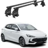 Menabo Dachträger Grundträger für MG MG3 2024-2025 Stahl Schwarz 2tlg