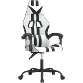 Syfax Gaming-Stuhl Weiß und Schwarz Kunstleder