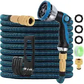Sonstiges Gartenschlauch 50FT erweiterbarer Wasserschlauch 3750D flexibler Schlauch massiven Messingbeschlägen