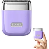 Yoose Nano Elektrischer Intimrasierer für Damen, Nass & Trocken, IPX7, USB-C, Purple
