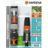 Gardena Basis-Set 20/27, Schlauchanschluss-Set für Ø19mm Schläuche, Original System, Komplett-Set