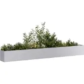vidaXL Möbel Pflanzgefäß 360x40x40 cm Stahl verzinkt - Beete 860701