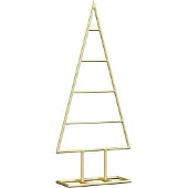 Syfax Metall Weihnachtsbaum Gold 60 cm Pulverbeschichteter Stahl