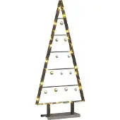 Syfax Metall Weihnachtsbaum mit Ständer Schwarz 90 cm Stahl