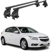 Menabo Dachträger für Chevrolet Cruze 2009-2016 Schrägheck 50kg Stahl Schwarz 2x