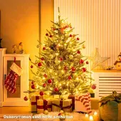 Northix 136 cm künstlicher Weihnachtsbaum mit 180 LED-Lichtern