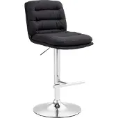 CLP Barhocker Damar Stoff chrom - grau