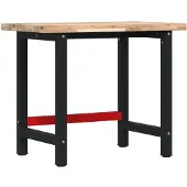 Syfax Werkbank 100x60x83 cm Massivholz Akazie Rechteckig
