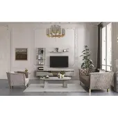AEA Moderne Graue Wohnzimmer Garnitur Luxus TV-Schrank Wandschränke Regale