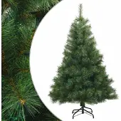 Syfax Künstlicher klappbarer Weihnachtsbaum Grün 120 cm PVC, Stahl