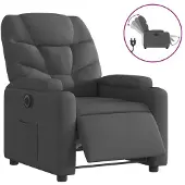 Syfax Relaxsessel Elektrisch Schwarz Stoff