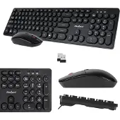 Rebel WS400 Kabelloses Tastatur- und Maus-Set mit USB 2.0 und optischem Sensor