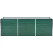 vidaXL "Winter Sale" Beete - Grün Garten-Hochbeet Verzinkter Stahl 240x80x77cm Grün DE4518760