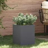 Prolenta Maison Exclusive - Garten-Pflanzgefäß Anthrazit 32 x 32 x 40 cm
