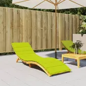 vidaXL Möbel Sonnenliegen-Auflage Hellgrün 200x50x3 cm Oxford-Gewebe - Gartenmöbelauflagen &1762