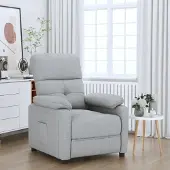 vidaXL 2025 Moderne Relaxsessel Hellgrau Stoff - Fernseh- & Relaxsessel,Design 7899921 1parcel