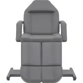 Syfax Kosmetikstuhl Kunstleder Grau 180x62x78 cm