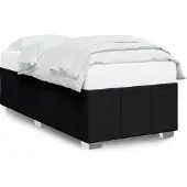 vidaXL Bettgestell ohne Matratze Schwarz 90x200 cm Stoff