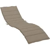 Syfax Sonnenliegen-Auflage Taupe 200x60x3 cm Oxford-Gewebe