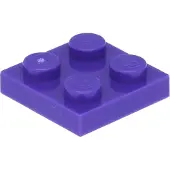 LEGO 2x2 Platten 3022 - 100 Stück Dunkles Lila