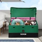 Vevor Außenlagerbox Terrassendeckbox 100 Gallonen wasserdichte PE-Plane