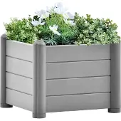 vidaXL Möbel Garten-Hochbeet PP Stein Grau 43x43x35 cm - Beete 317579